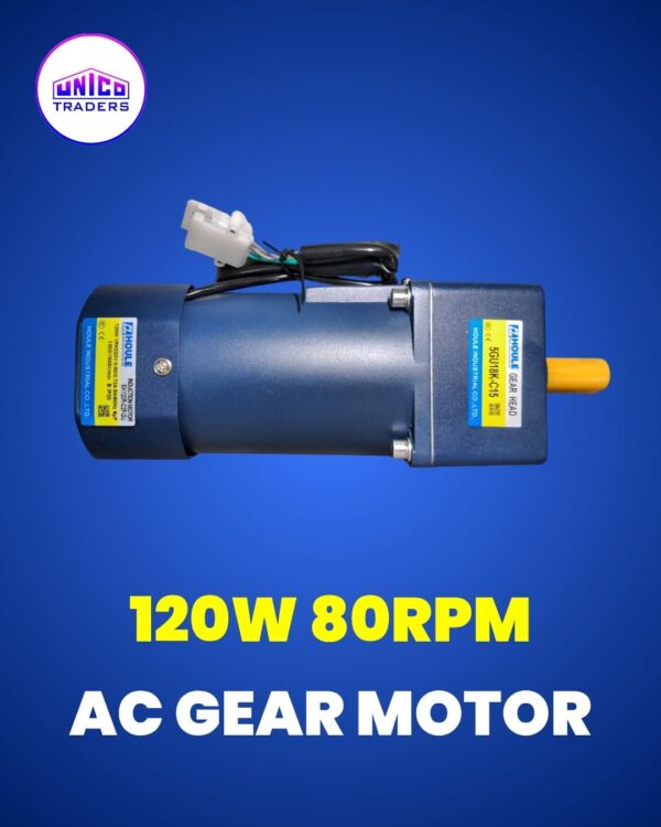 AC Gear Motor 120WATT 80RPM