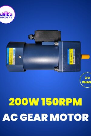AC Gear Motor 200WATT 150RPM 3PHASE