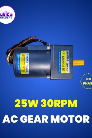 AC GEAR MOTOR 25WATT 30RPM 3PHASE