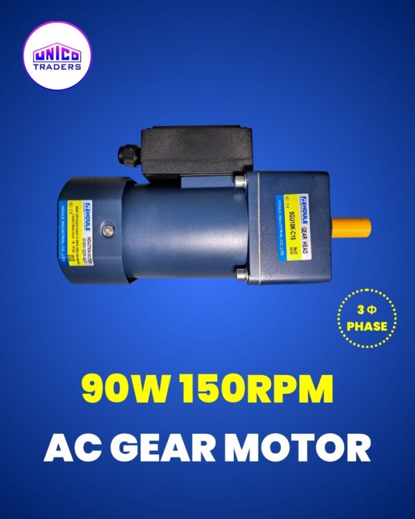 AC Gear Motor 90WATT 150RPM 3PHASE