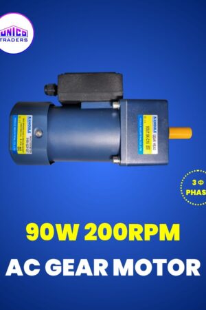 AC Gear Motor 90WATT 200RPM 3PHASE