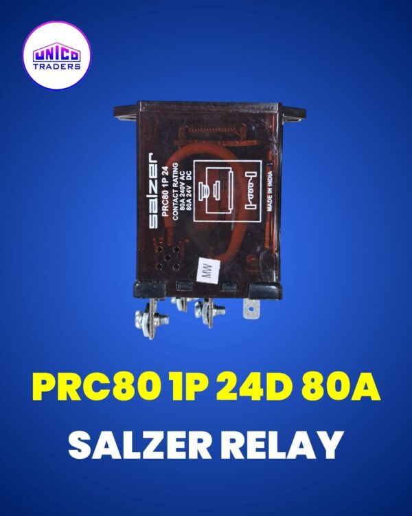 PRC80 1P 24D 80A Salzer Power Relay 24V DC Coil